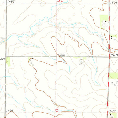 United States Geological Survey Cloverdale, IA (1972, 24000-Scale) digital map