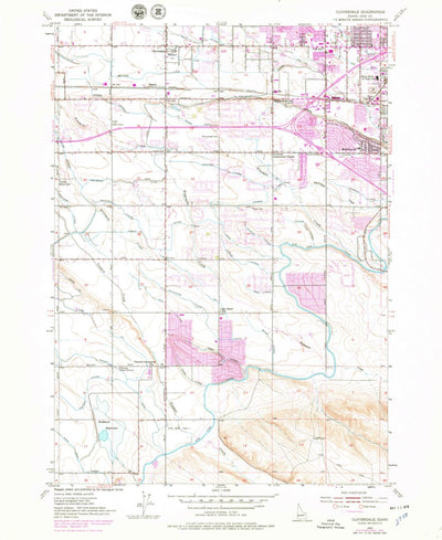 United States Geological Survey Cloverdale, ID (1953, 24000-Scale) digital map