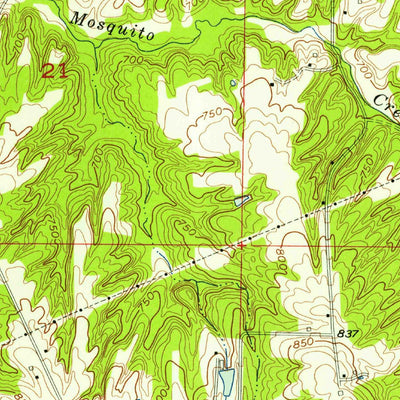 United States Geological Survey Cloverdale, IN (1956, 24000-Scale) digital map
