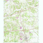 United States Geological Survey Cloverdale, IN (1970, 24000-Scale) digital map