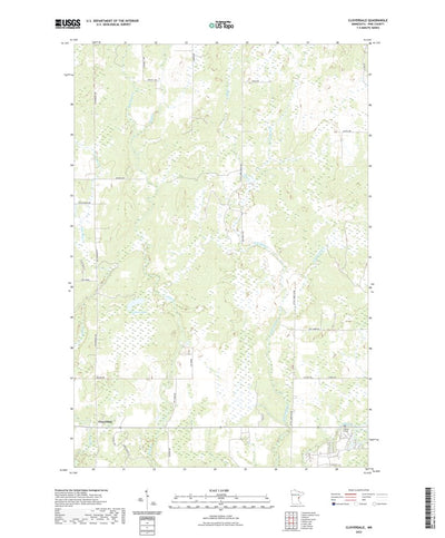 United States Geological Survey Cloverdale, MN (2022, 24000-Scale) digital map