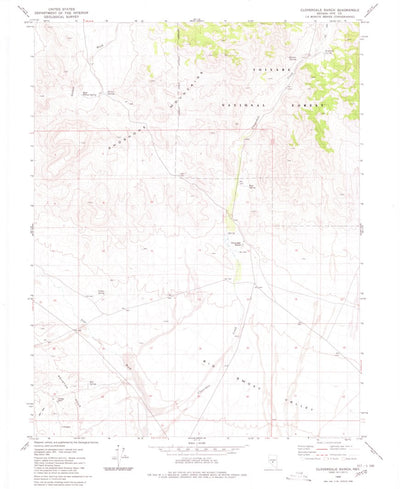 United States Geological Survey Cloverdale Ranch, NV (1980, 24000-Scale) digital map