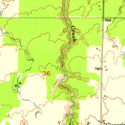 United States Geological Survey Cloverland, WI (1954, 24000-Scale) digital map
