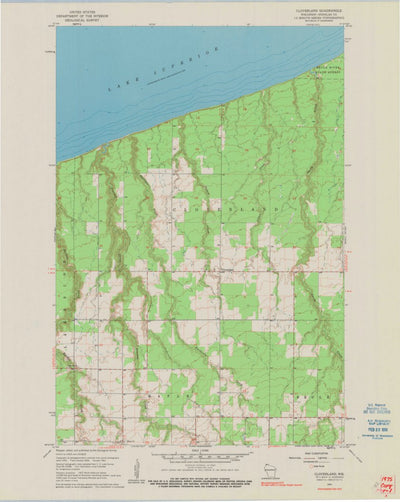 United States Geological Survey Cloverland, WI (1961, 24000-Scale) digital map