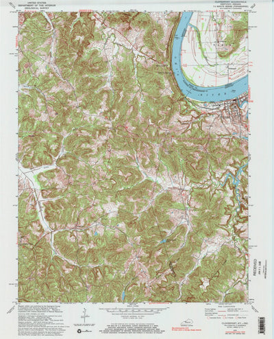 United States Geological Survey Cloverport, KY-IN (1970, 24000-Scale) digital map
