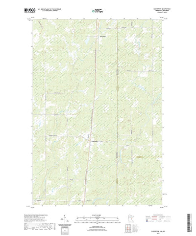United States Geological Survey Cloverton, MN (2022, 24000-Scale) digital map