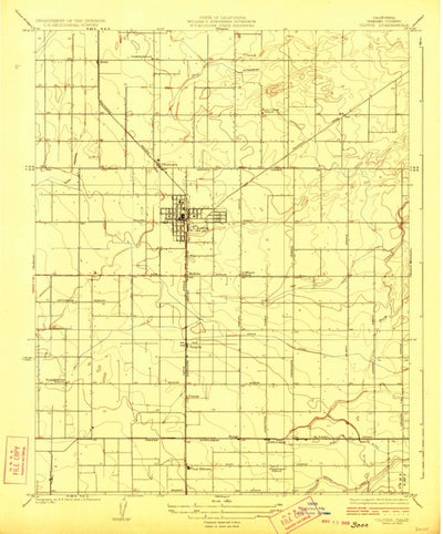 United States Geological Survey Clovis, CA (1923, 31680-Scale) digital map