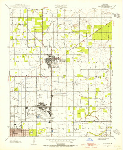 United States Geological Survey Clovis, CA (1946, 24000-Scale) digital map