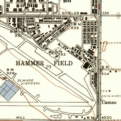 United States Geological Survey Clovis, CA (1946, 24000-Scale) digital map