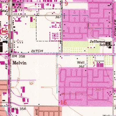 United States Geological Survey Clovis, CA (1964, 24000-Scale) digital map