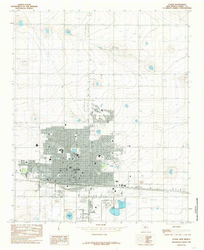 United States Geological Survey Clovis, NM (1985, 24000-Scale) digital map