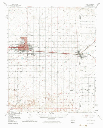 United States Geological Survey Clovis, NM-TX (1957, 62500-Scale) digital map