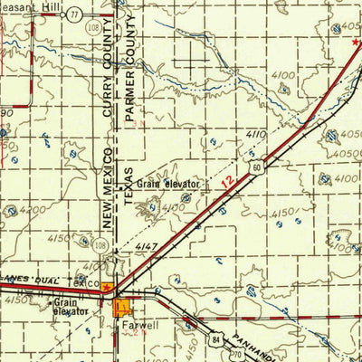 United States Geological Survey Clovis, NM-TX (1958, 250000-Scale) digital map