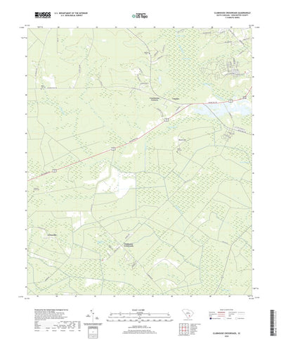 United States Geological Survey Clubhouse Crossroads, SC (2020, 24000-Scale) digital map