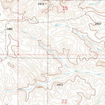 United States Geological Survey Cluster Buttes, MT (1982, 24000-Scale) digital map