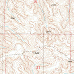 United States Geological Survey Cluster Buttes NW, MT (1982, 24000-Scale) digital map