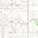 United States Geological Survey Cluster Buttes SE, MT (1982, 24000-Scale) digital map