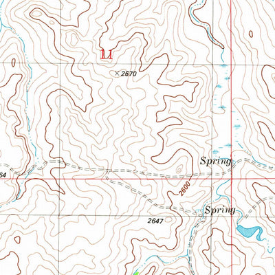 United States Geological Survey Cluster Buttes SE, MT (1982, 24000-Scale) digital map