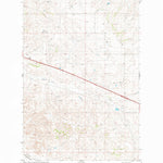 United States Geological Survey Cluster Buttes SW, MT (1982, 24000-Scale) digital map