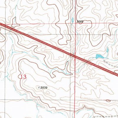 United States Geological Survey Cluster Buttes SW, MT (1982, 24000-Scale) digital map
