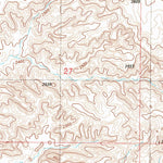 United States Geological Survey Cluster Buttes SW, MT (1982, 24000-Scale) digital map