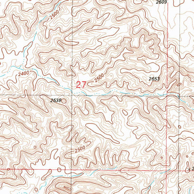 United States Geological Survey Cluster Buttes SW, MT (1982, 24000-Scale) digital map