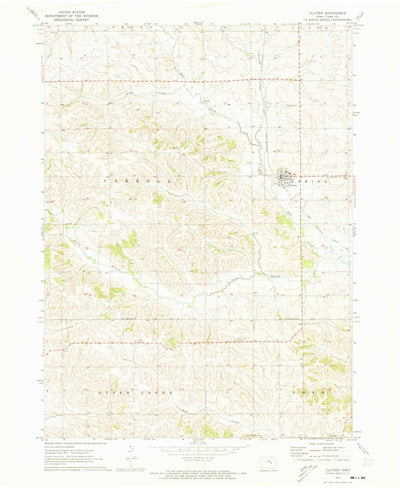 United States Geological Survey Clutier, IA (1971, 24000-Scale) digital map