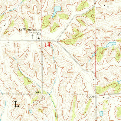 United States Geological Survey Clutier, IA (1971, 24000-Scale) digital map
