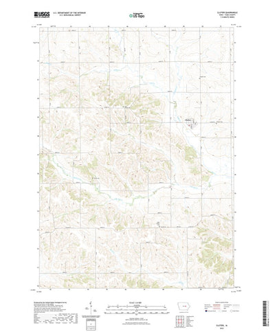 Clutier, IA (2022, 24000-Scale) Map by United States Geological Survey ...