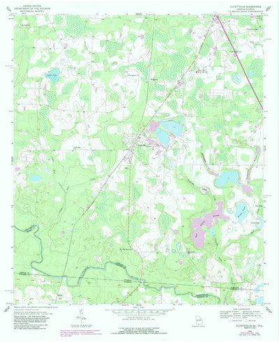United States Geological Survey Clyattville, GA-FL (1956, 24000-Scale) digital map