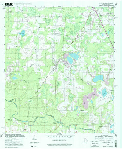 United States Geological Survey Clyattville, GA-FL (1994, 24000-Scale) digital map