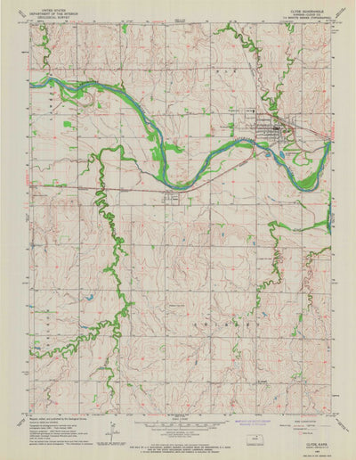 United States Geological Survey Clyde, KS (1965, 24000-Scale) digital map