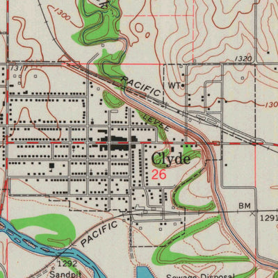 United States Geological Survey Clyde, KS (1965, 24000-Scale) digital map