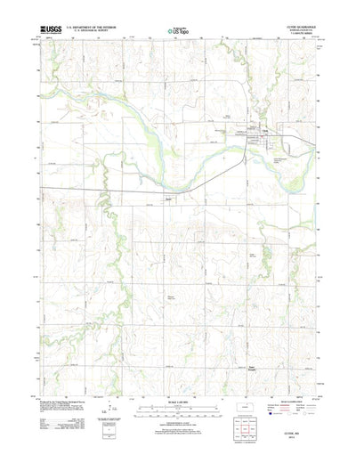United States Geological Survey Clyde, KS (2012, 24000-Scale) digital map