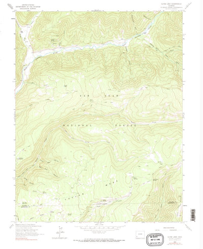 United States Geological Survey Clyde Lake, CO (1963, 24000-Scale) digital map
