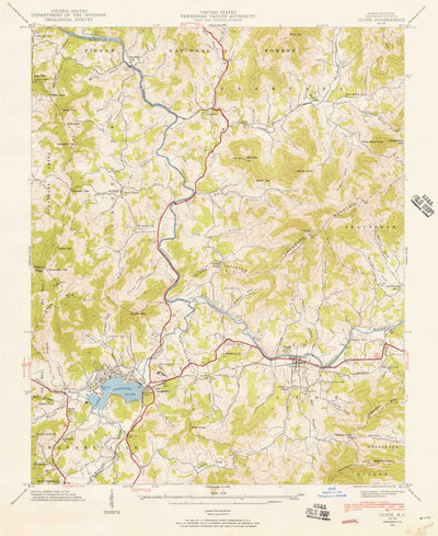 United States Geological Survey Clyde, NC (1941, 24000-Scale) digital map
