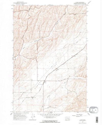 United States Geological Survey Clyde, WA (1967, 24000-Scale) digital map