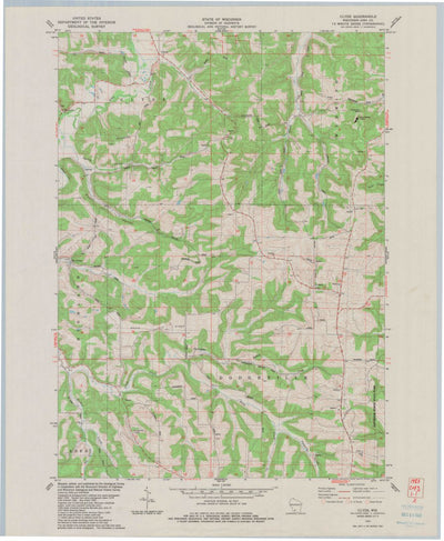 United States Geological Survey Clyde, WI (1983, 24000-Scale) digital map