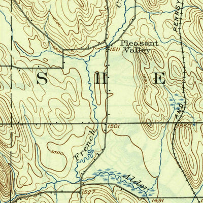 United States Geological Survey Clymer, NY (1905, 62500-Scale) digital map