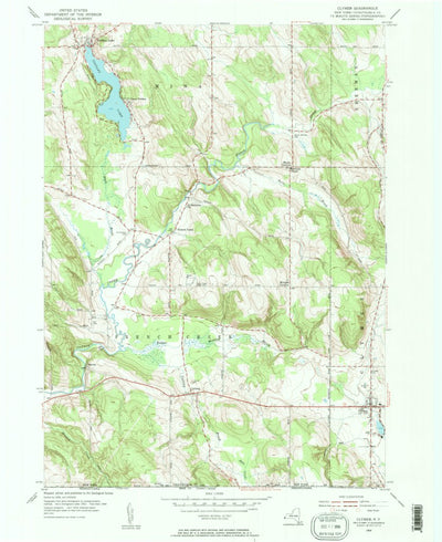 United States Geological Survey Clymer, NY (1954, 24000-Scale) digital map