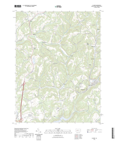 United States Geological Survey Clymer, PA (2023, 24000-Scale) digital map