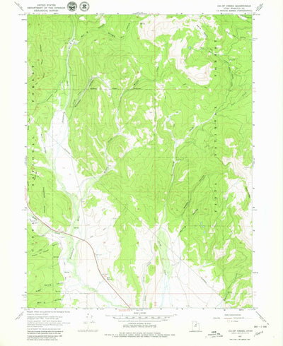 United States Geological Survey Co-Op Creek, UT (1967, 24000-Scale) digital map