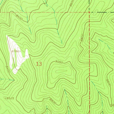United States Geological Survey Co-Op Creek, UT (1967, 24000-Scale) digital map