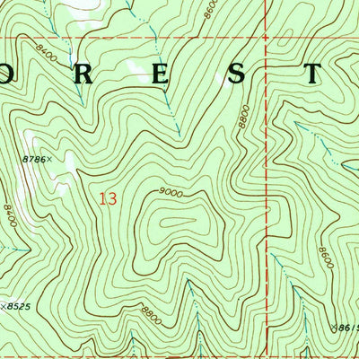 United States Geological Survey Co-Op Creek, UT (1993, 24000-Scale) digital map