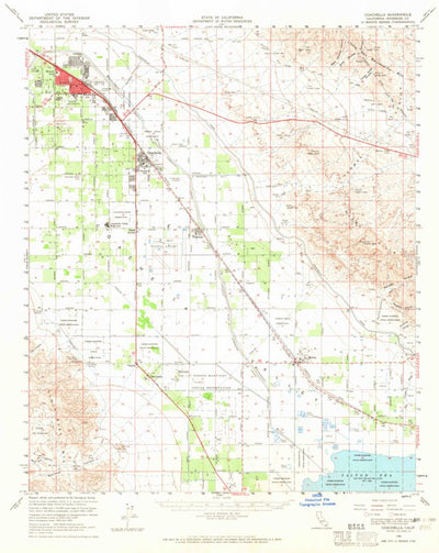 United States Geological Survey Coachella, CA (1956, 62500-Scale) digital map