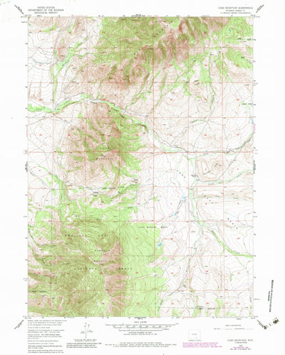 United States Geological Survey Coad Mountain, WY (1955, 24000-Scale) digital map