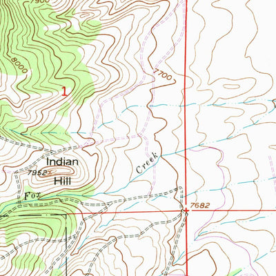 United States Geological Survey Coad Mountain, WY (1955, 24000-Scale) digital map