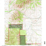 United States Geological Survey Coad Mountain, WY (1992, 24000-Scale) digital map