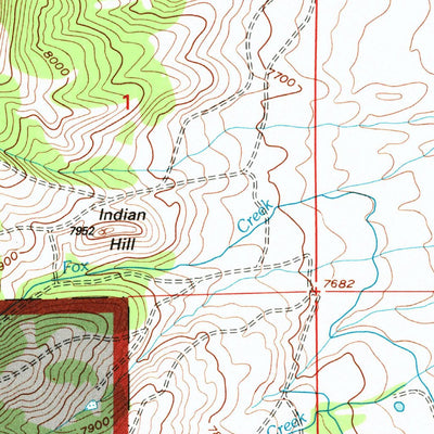 United States Geological Survey Coad Mountain, WY (1992, 24000-Scale) digital map