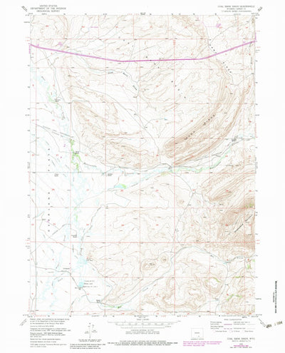 United States Geological Survey Coal Bank Basin, WY (1955, 24000-Scale) digital map
